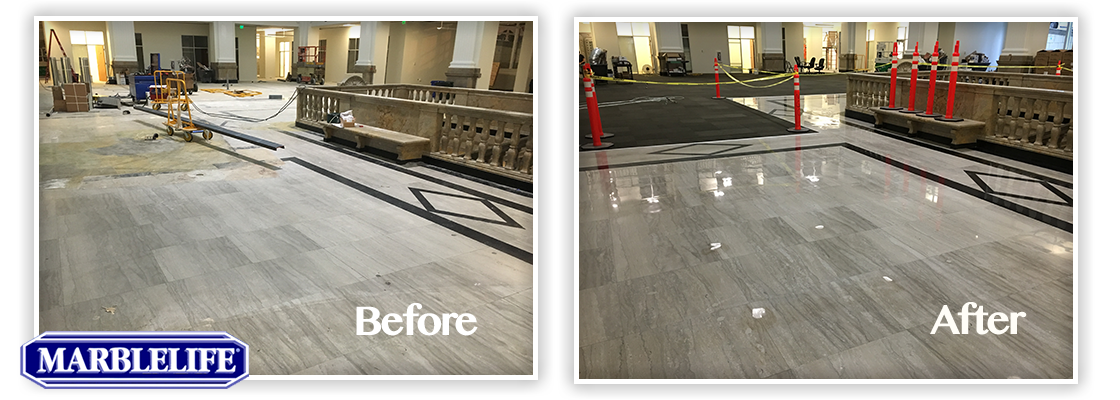 Travertine Before & After - 11